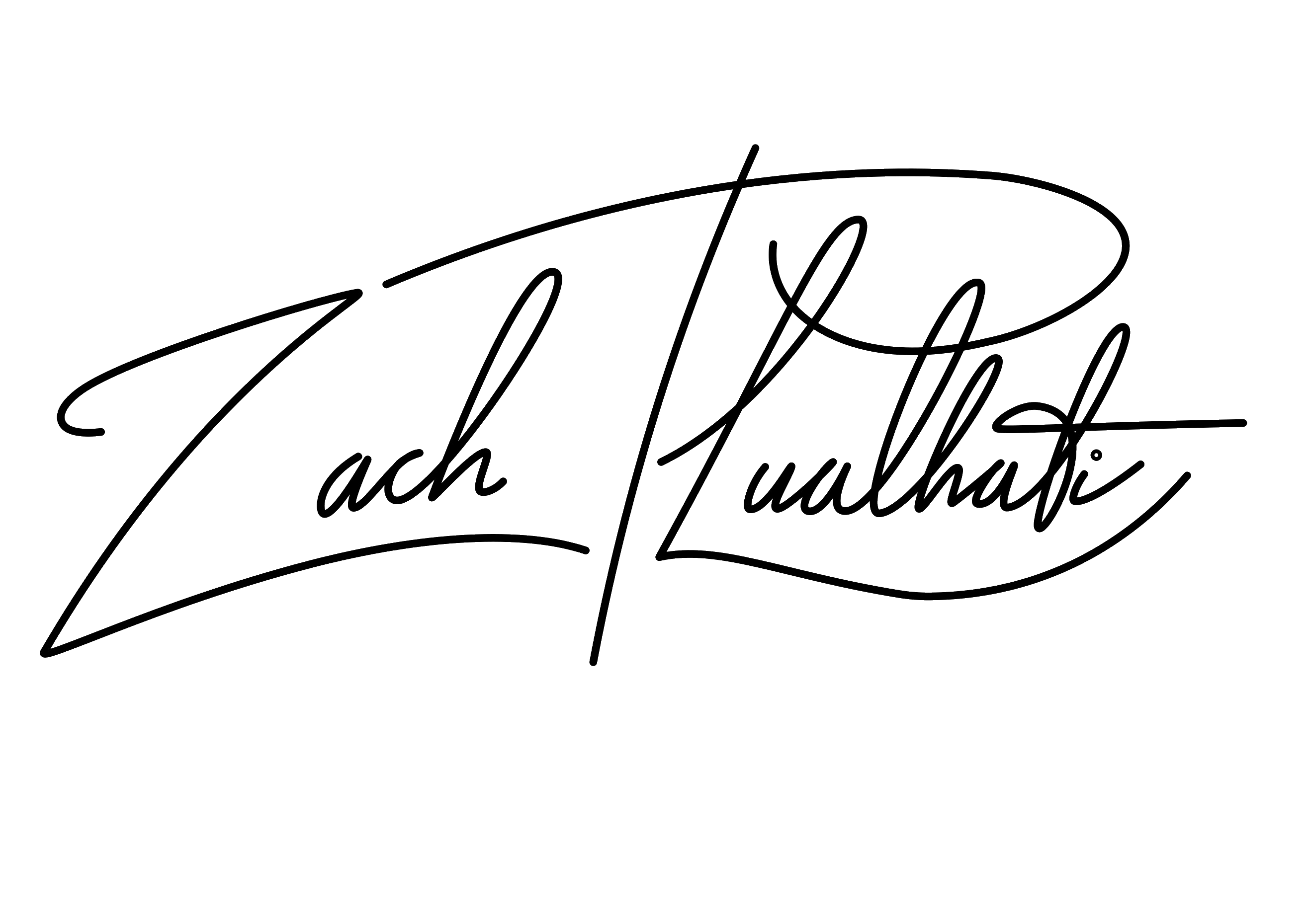 Zach Lualhati signature
